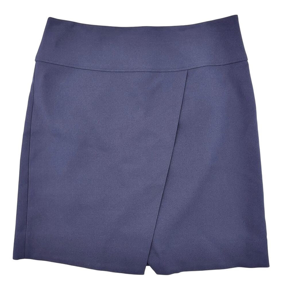 NEW J.Crew Wrap Mini Skirt 6T Navy Lined